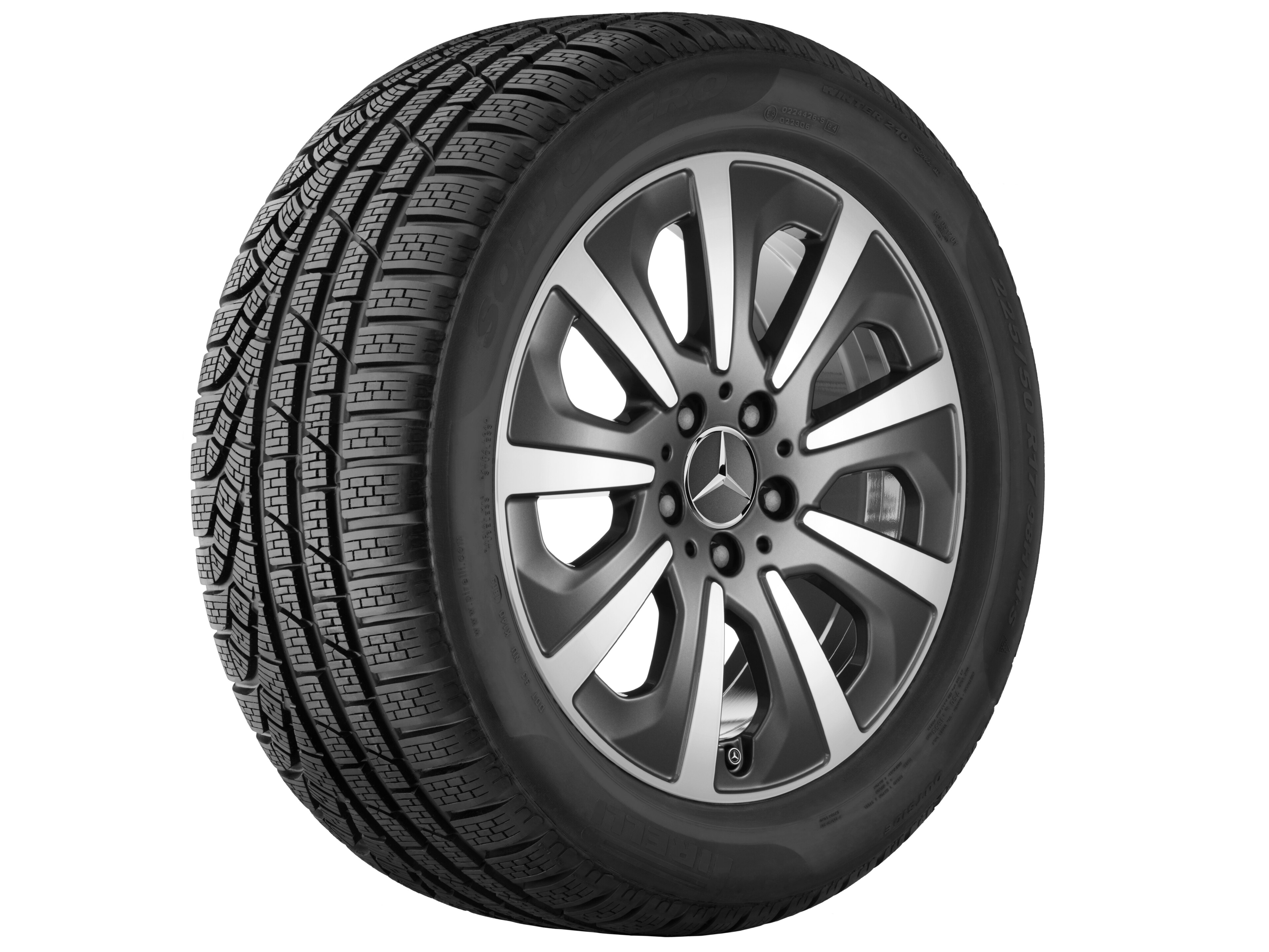 9-Speichen-Rad, 43,2 cm (17 Zoll) - 8 J x 17 ET 41, tremolit-metallic, glanzgedreht
