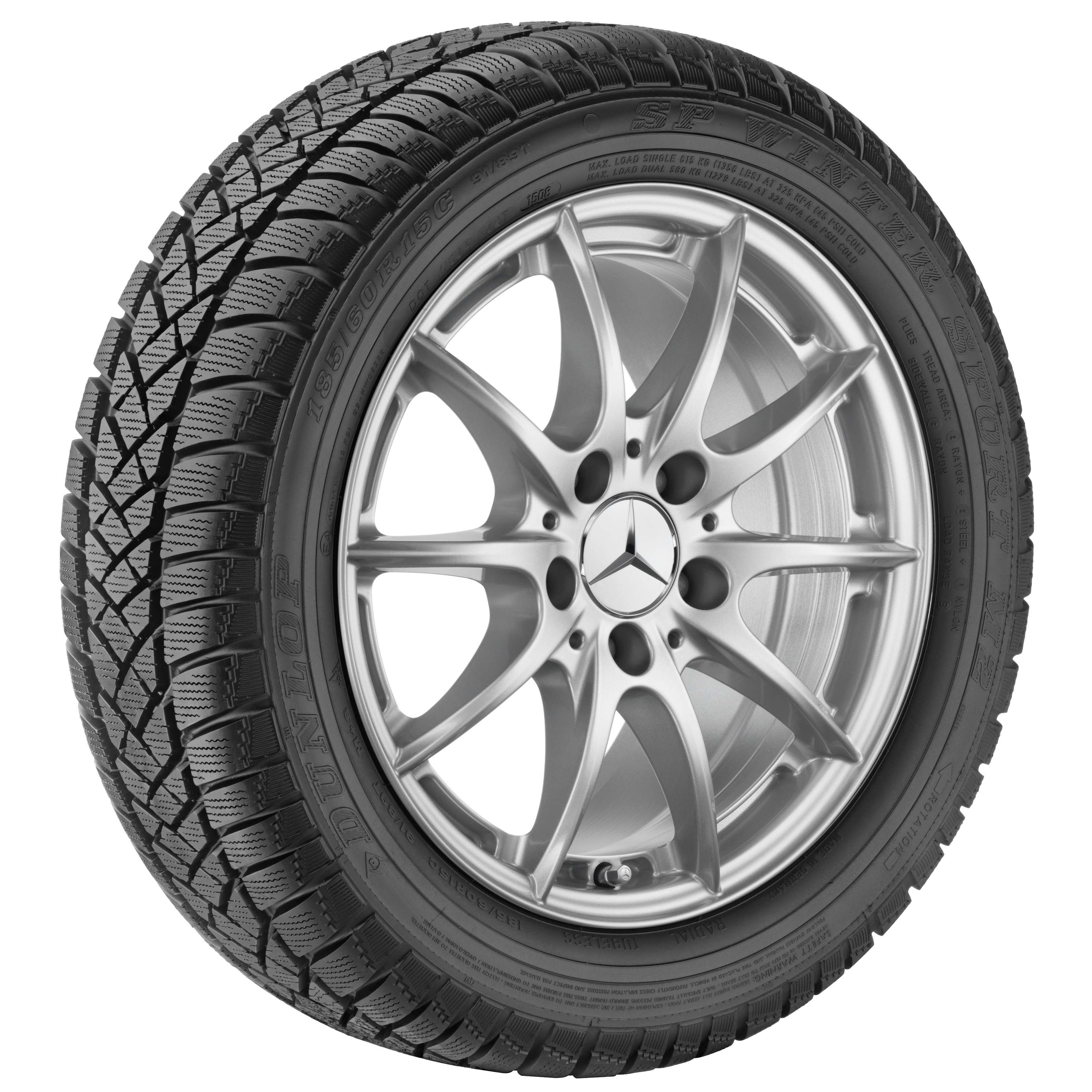 10-Speichen-Rad, 40,6 cm (16 Zoll) - 7,5 J x 16 ET 45,5, championsilber