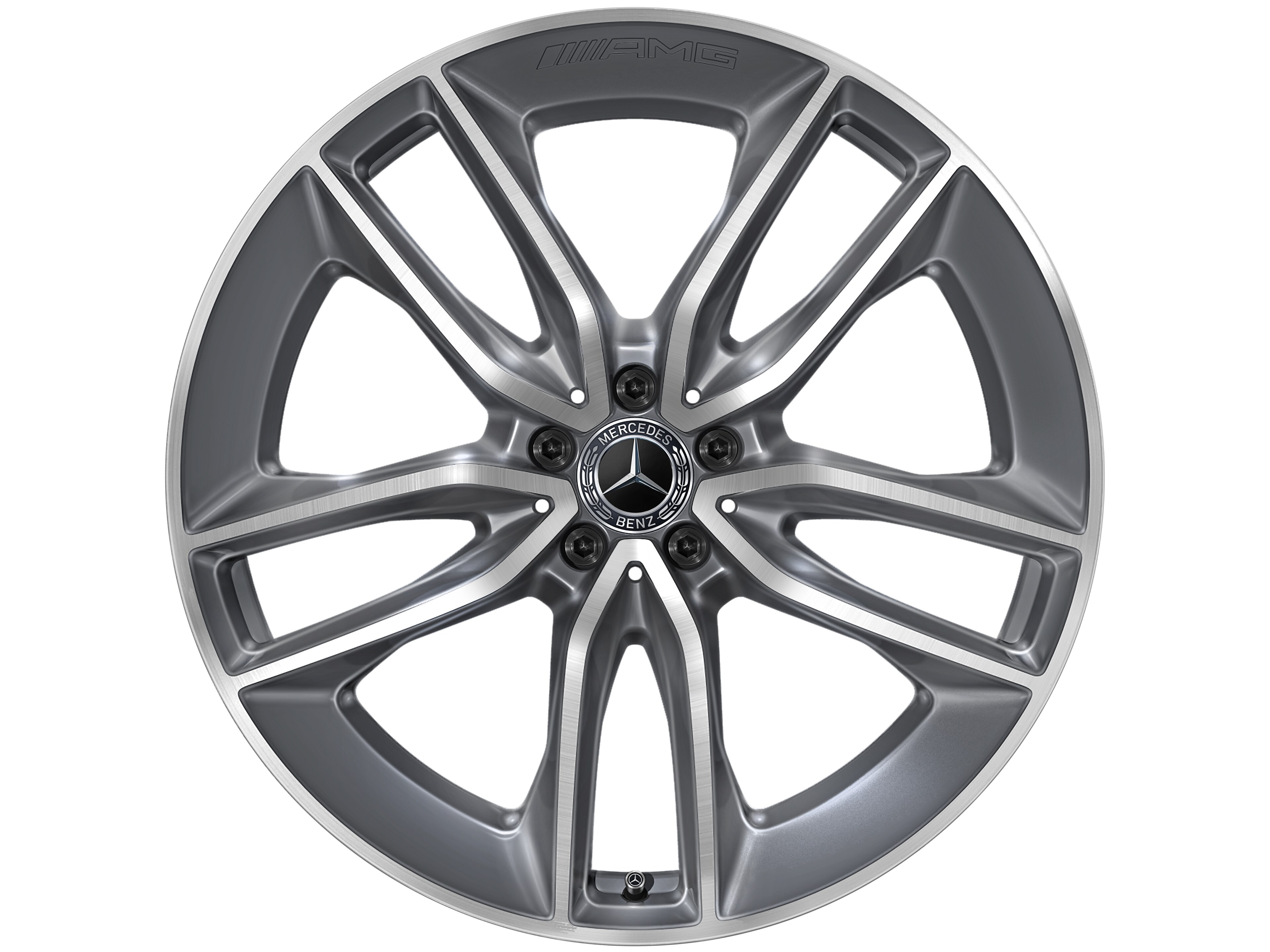 AMG 5-Doppelspeichen-Rad, 55,9 cm (22 Zoll) - 11 J x 22 ET 50, tremolit-metallic, glanzgedreht