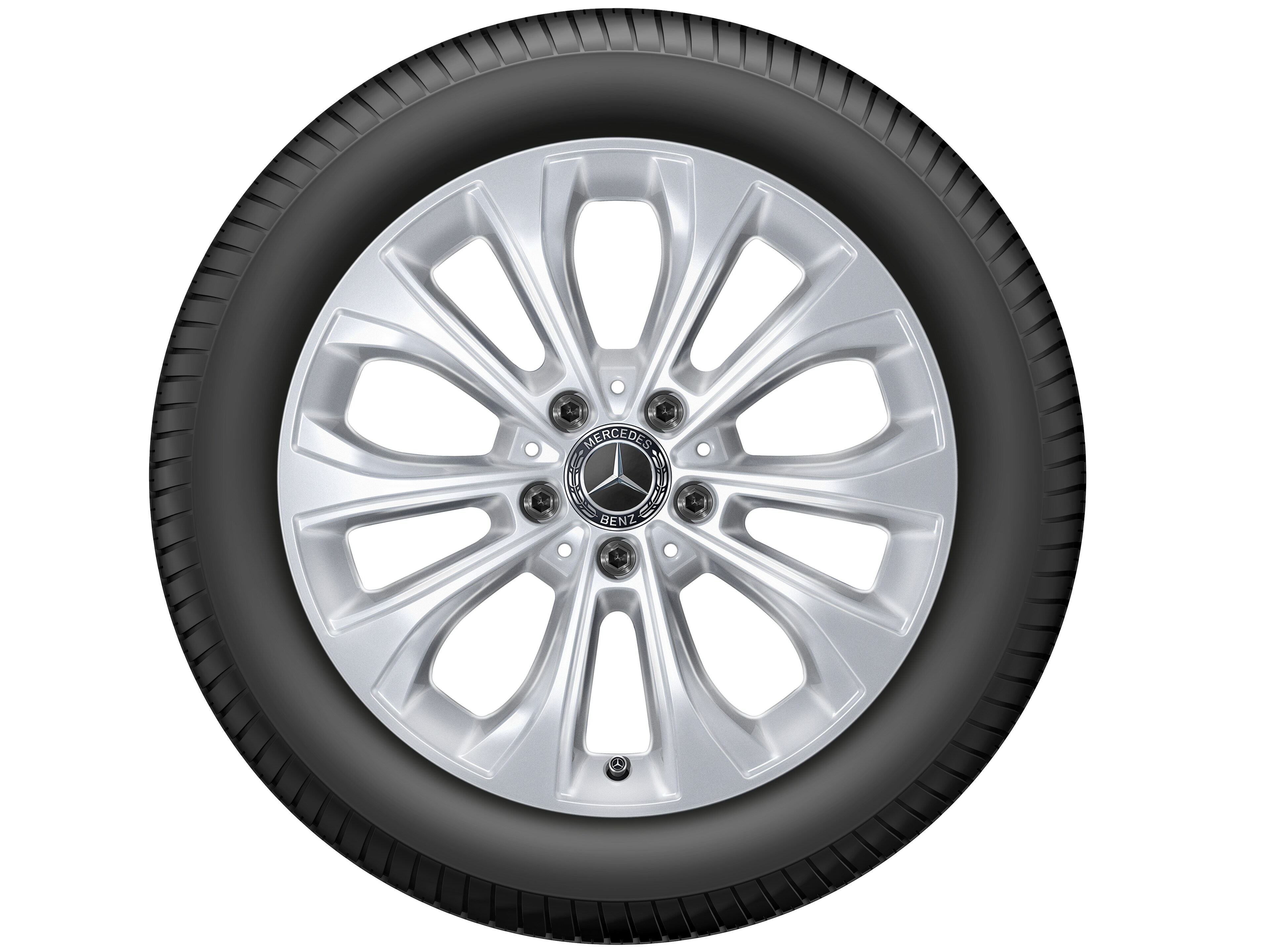 10-Speichen-Rad, 43,2 cm (17 Zoll) - 7 J x 17 ET 48,5, vanadiumsilber, lackiert