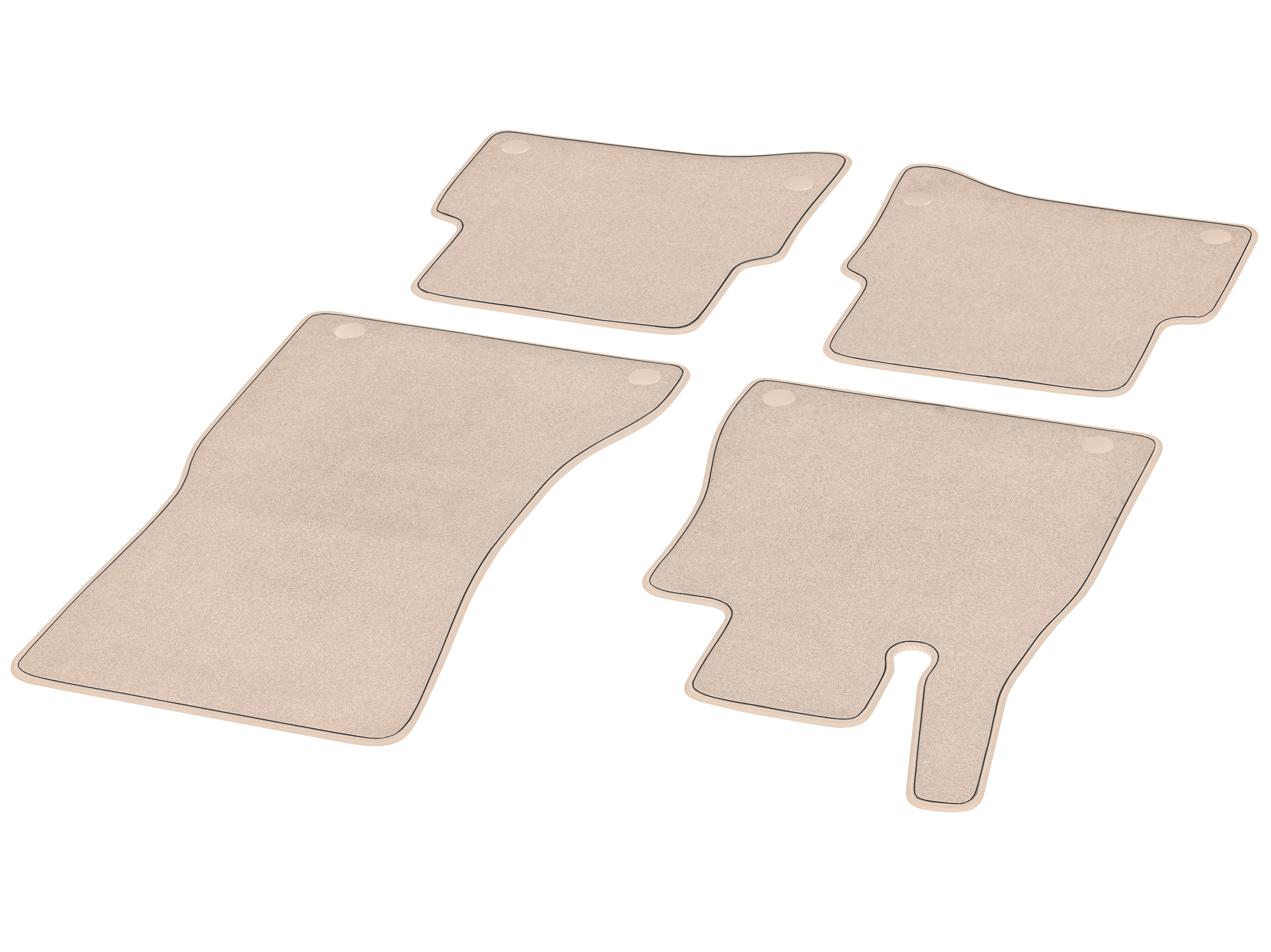 Veloursmatten, Satz, 4-teilig, Exklusivpaket P34 - RL, macchiatobeige / magmagrau