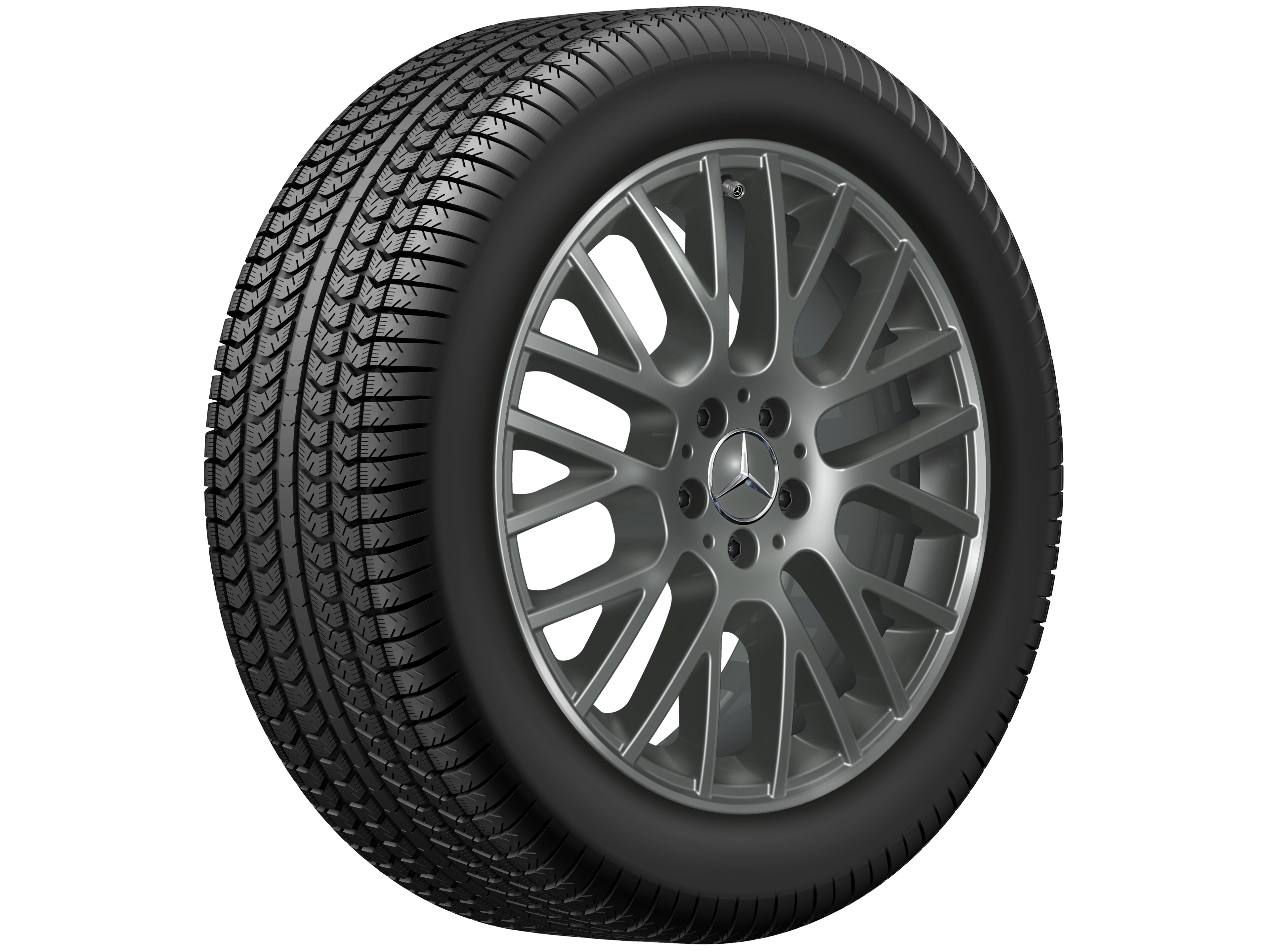 Y-Speichen-Rad, 48,3 cm (19 Zoll) - 8 J x 19 ET 61, grau Himalaya, lackiert