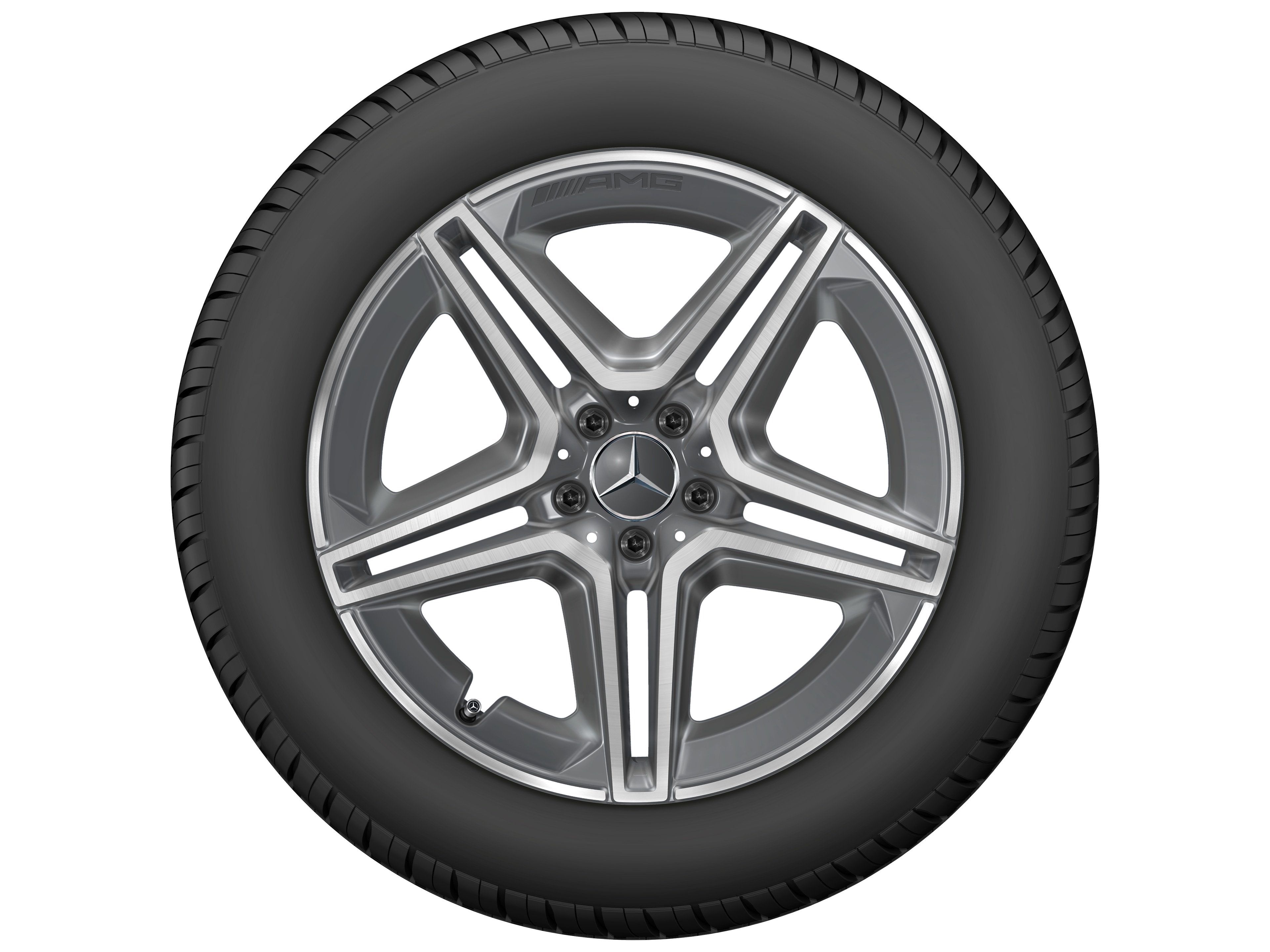 Jante AMG à 5 doubles branches, 50,8 cm (20 pouces) - 9 J x 20 ET 44, gris trémolite métallisé, finition brillante