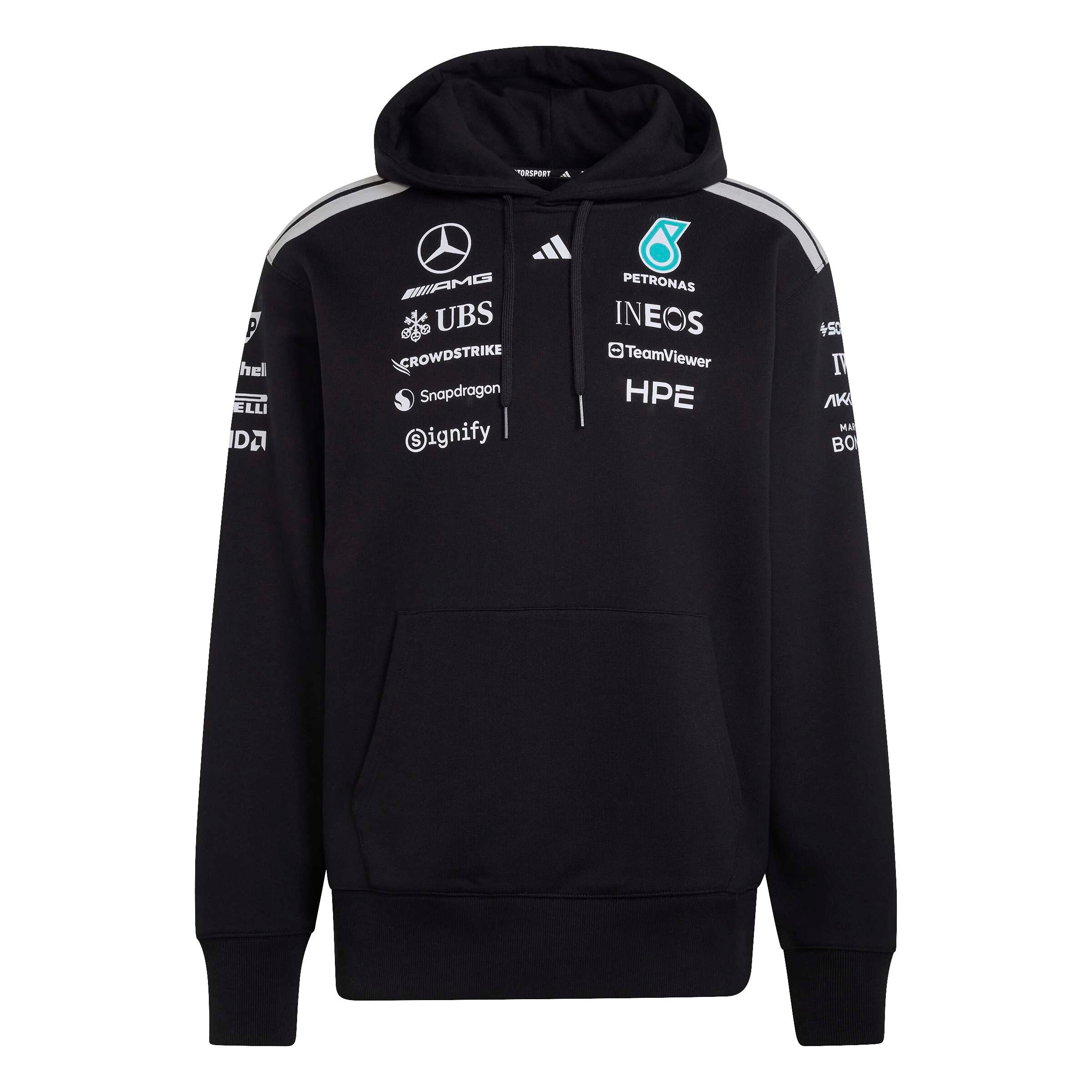 Sweathoody Herren, Fahrer, Mercedes-AMG F1 - schwarz, M