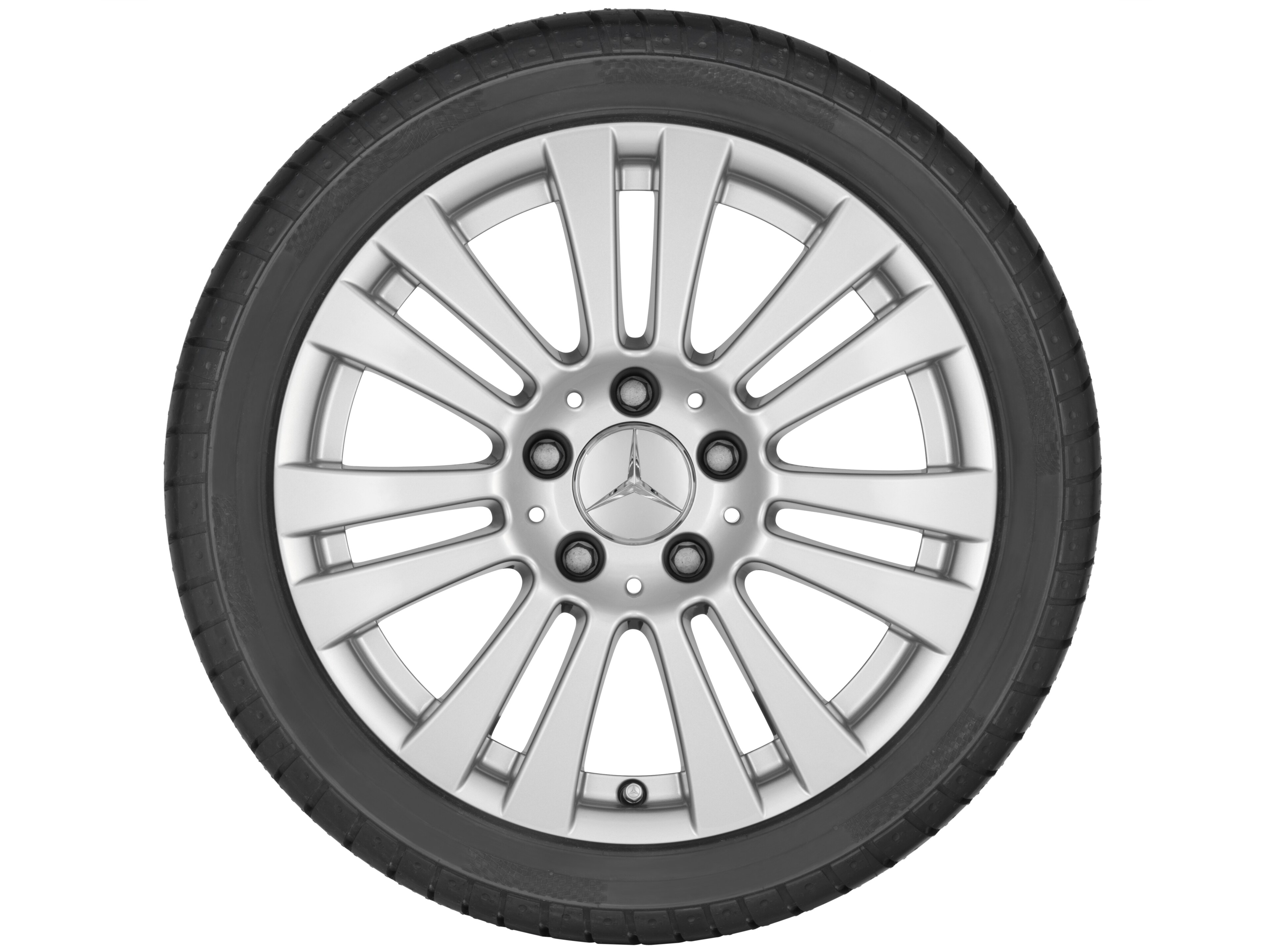 7-Doppelspeichen-Rad, 40,6 cm (16 Zoll) - 7 J x 16 ET 43, titansilber, lackiert