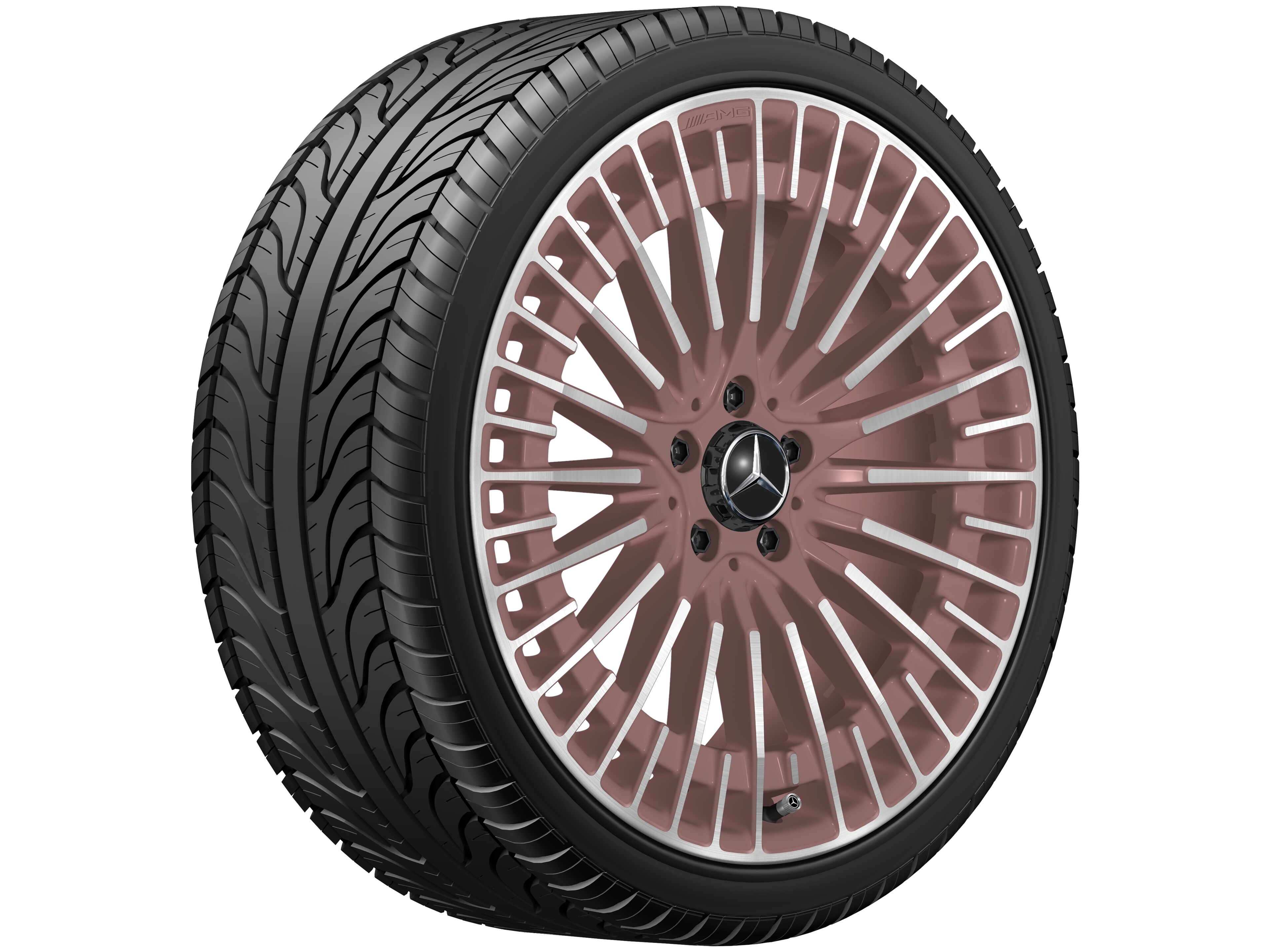 AMG Vielspeichen-Rad, 50,8 cm (20 Zoll) - 8,5 J x 20 ET 50,5, kupferfarben
