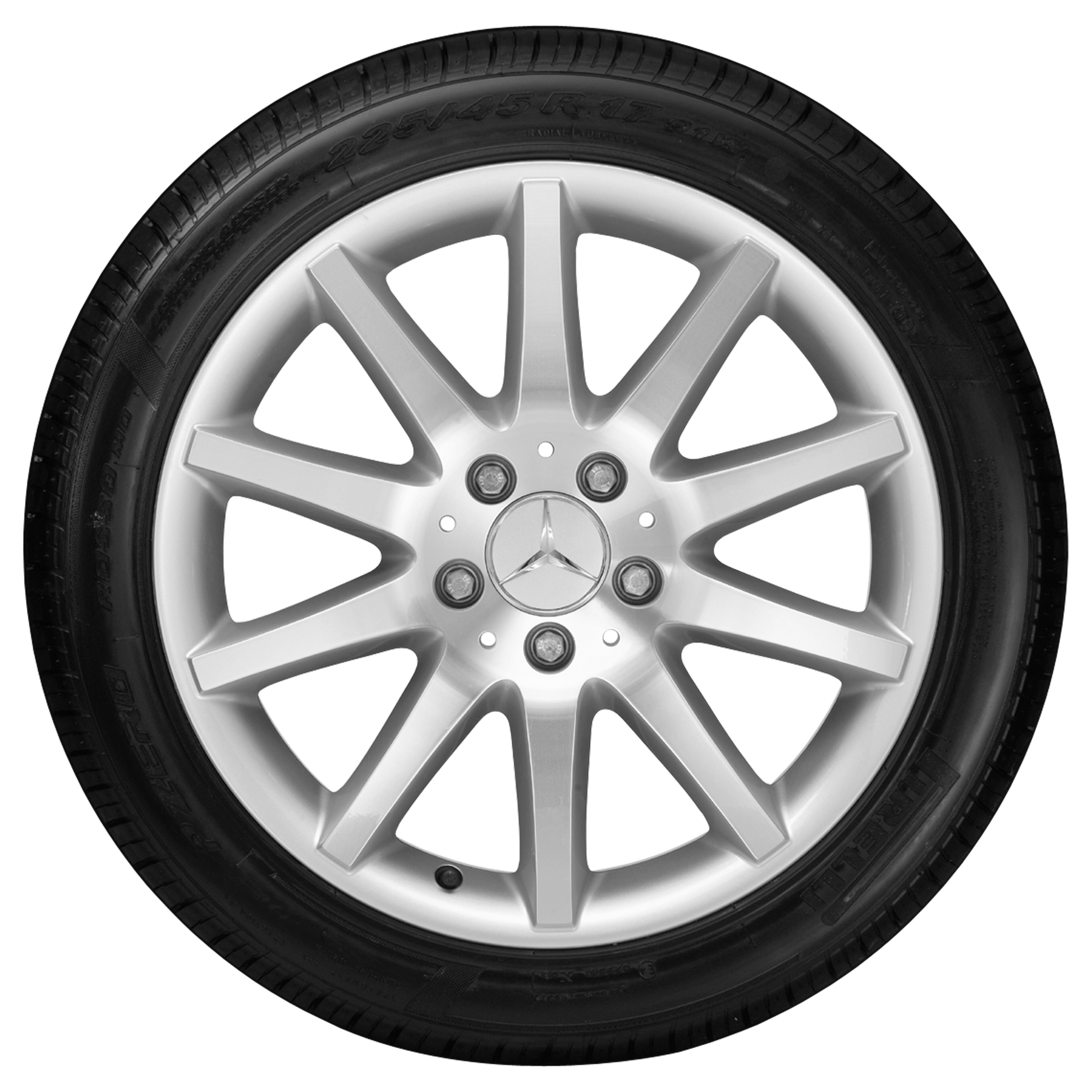 5-Speichen-Rad, 43,2 cm (17 Zoll) - 8,5 J x 17 ET 30, titansilber