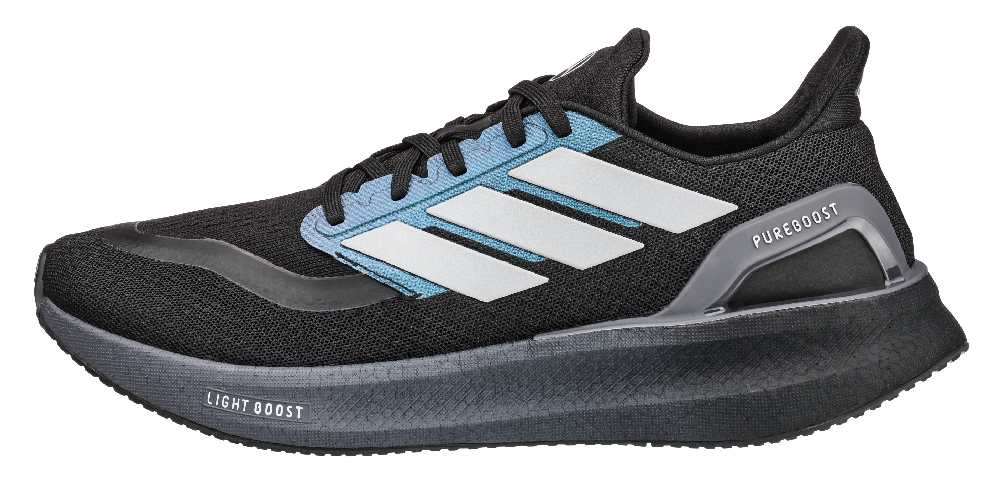 Laufschuhe, Pureboost 5 - schwarz / dunkelgrau, 6,5, adidas