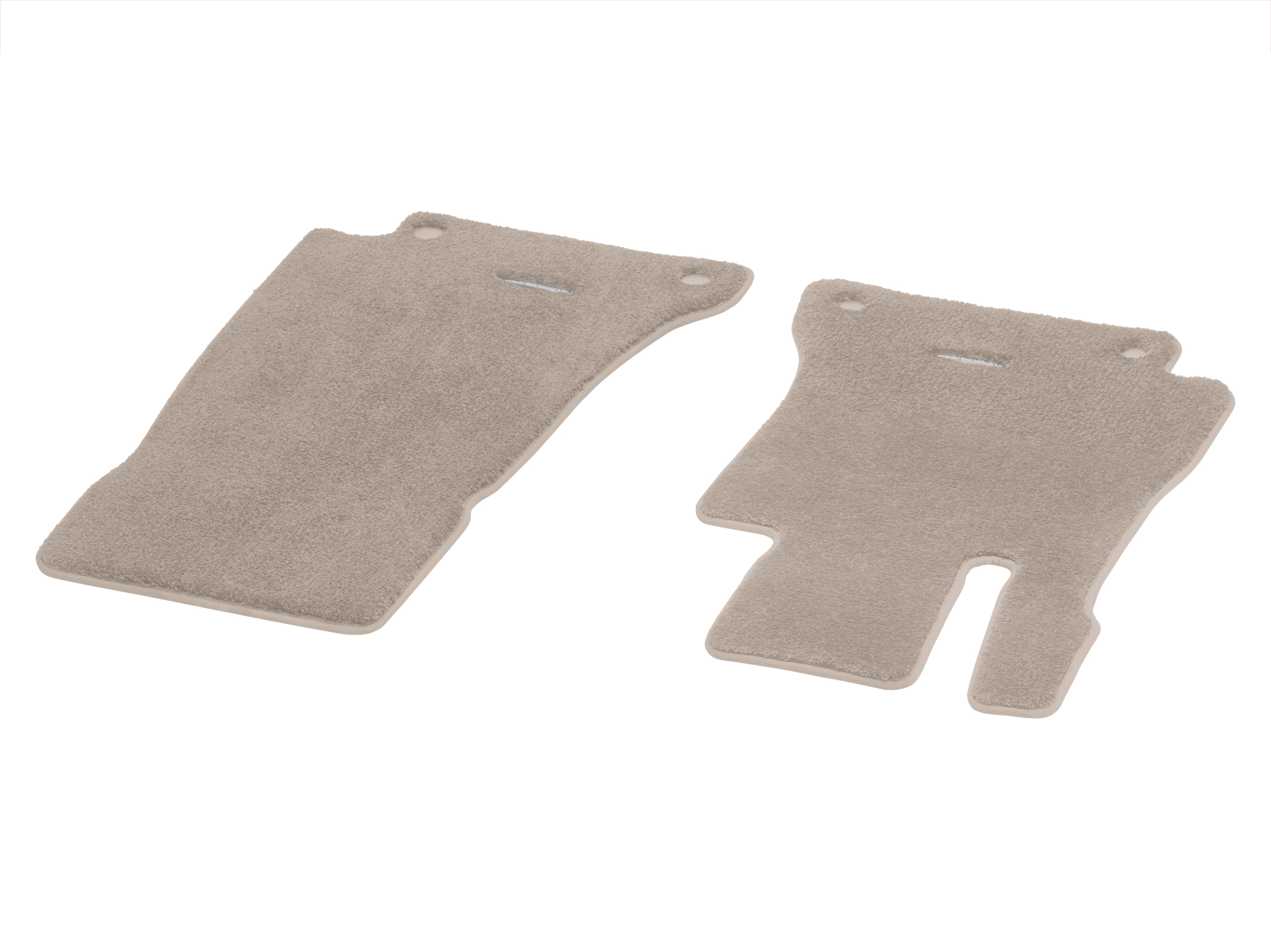 Veloursmatten EXCLUSIV, Fahrer-/Beifahrermatte, 2-teilig - LL, macchiatobeige