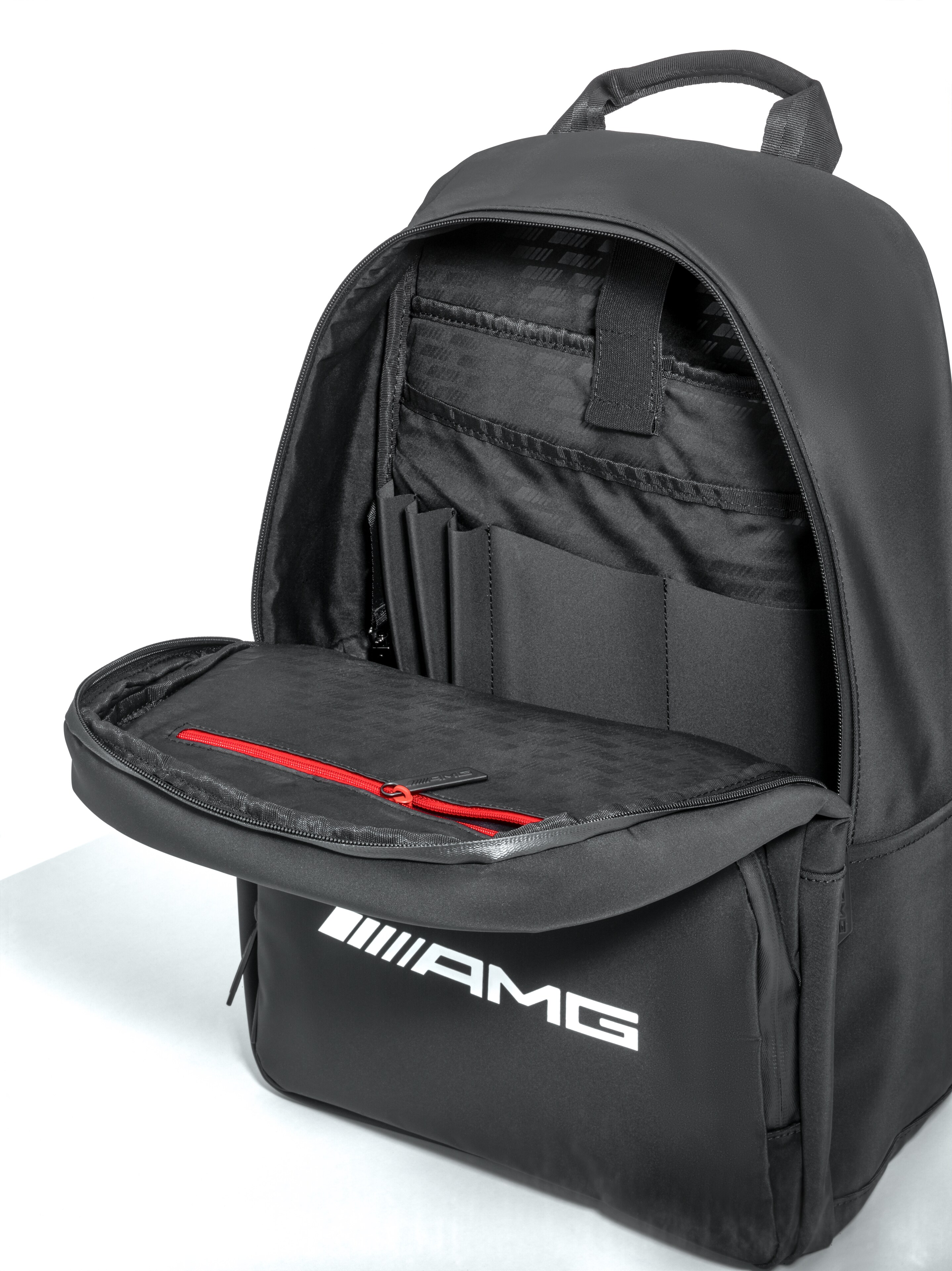 AMG Rucksack - schwarz, PVC / Polyester / Polyester