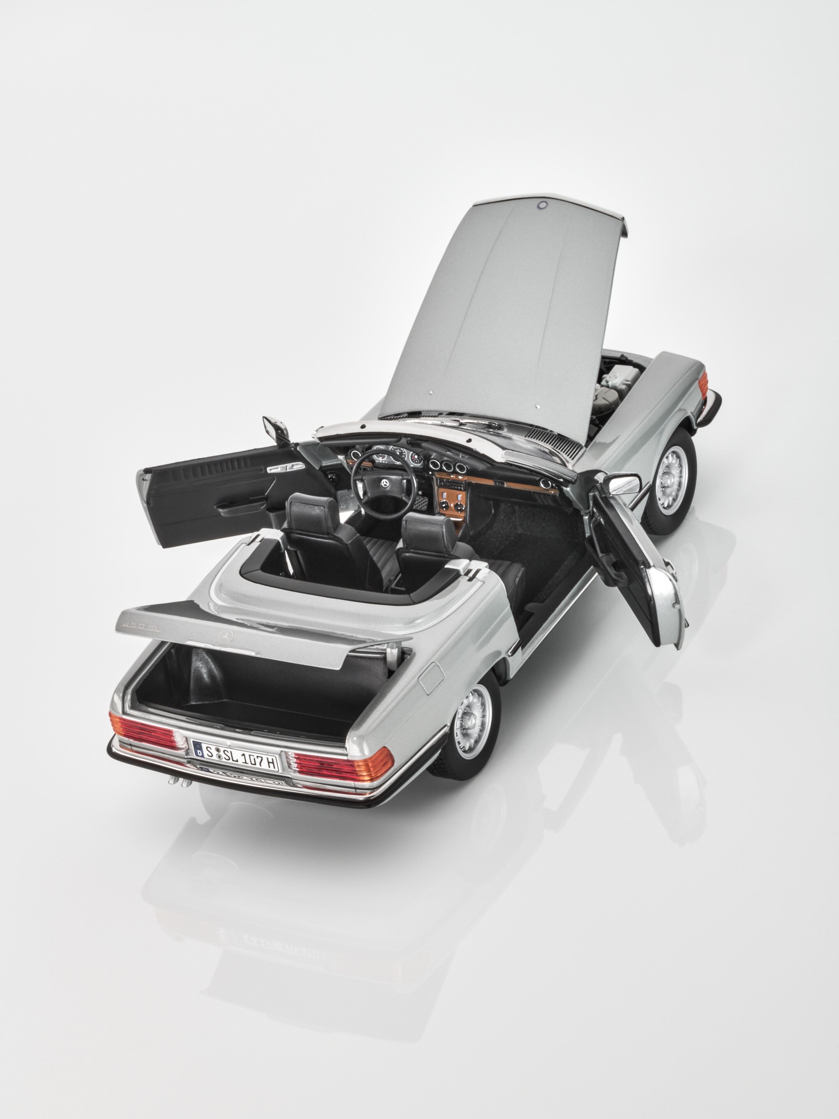 450 SL R107 (1985-1989) - astralsilber, Norev, 1:18