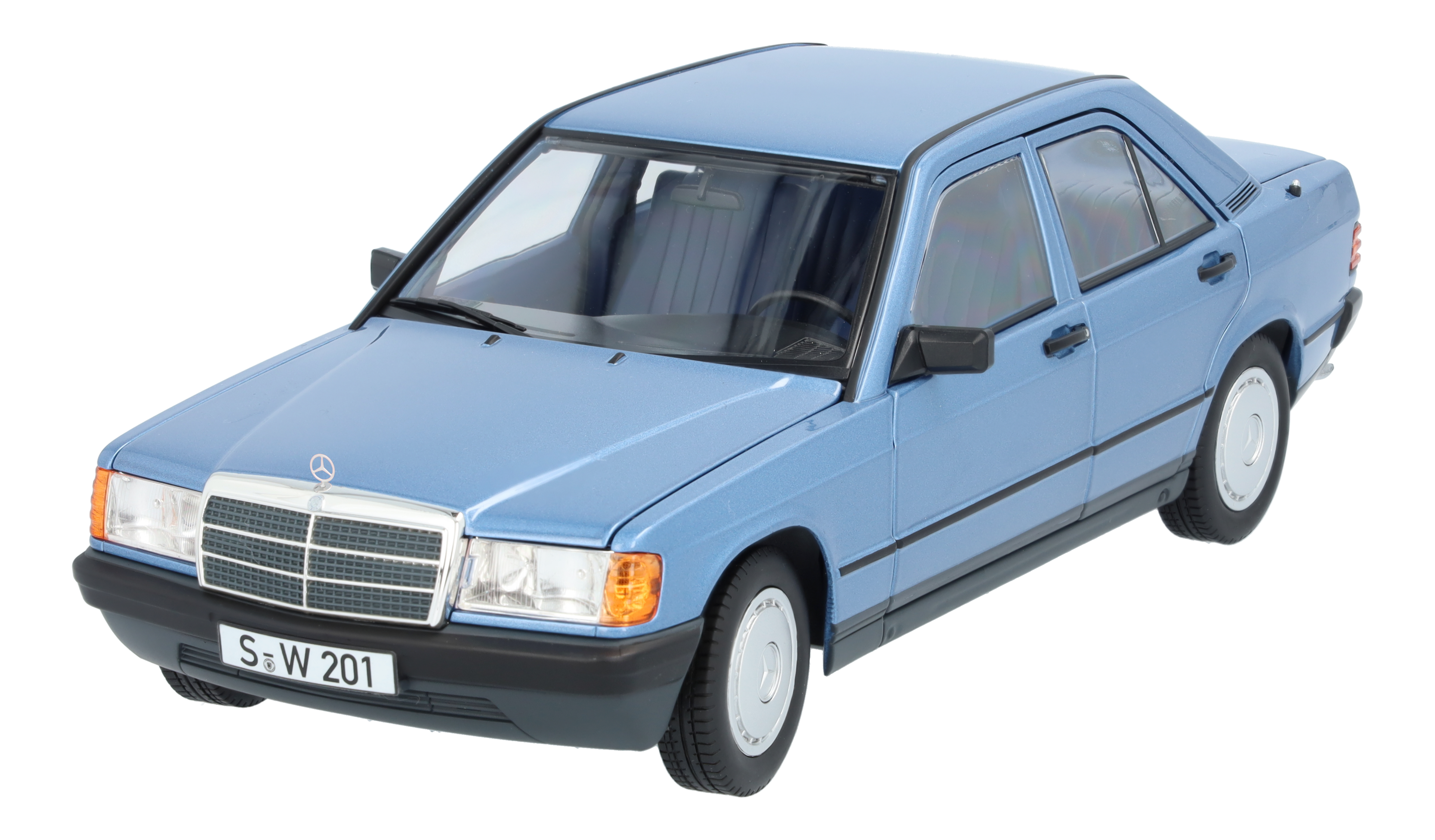 190 E W 201 (1982-1988) - horizontblau, Norev, 1:18