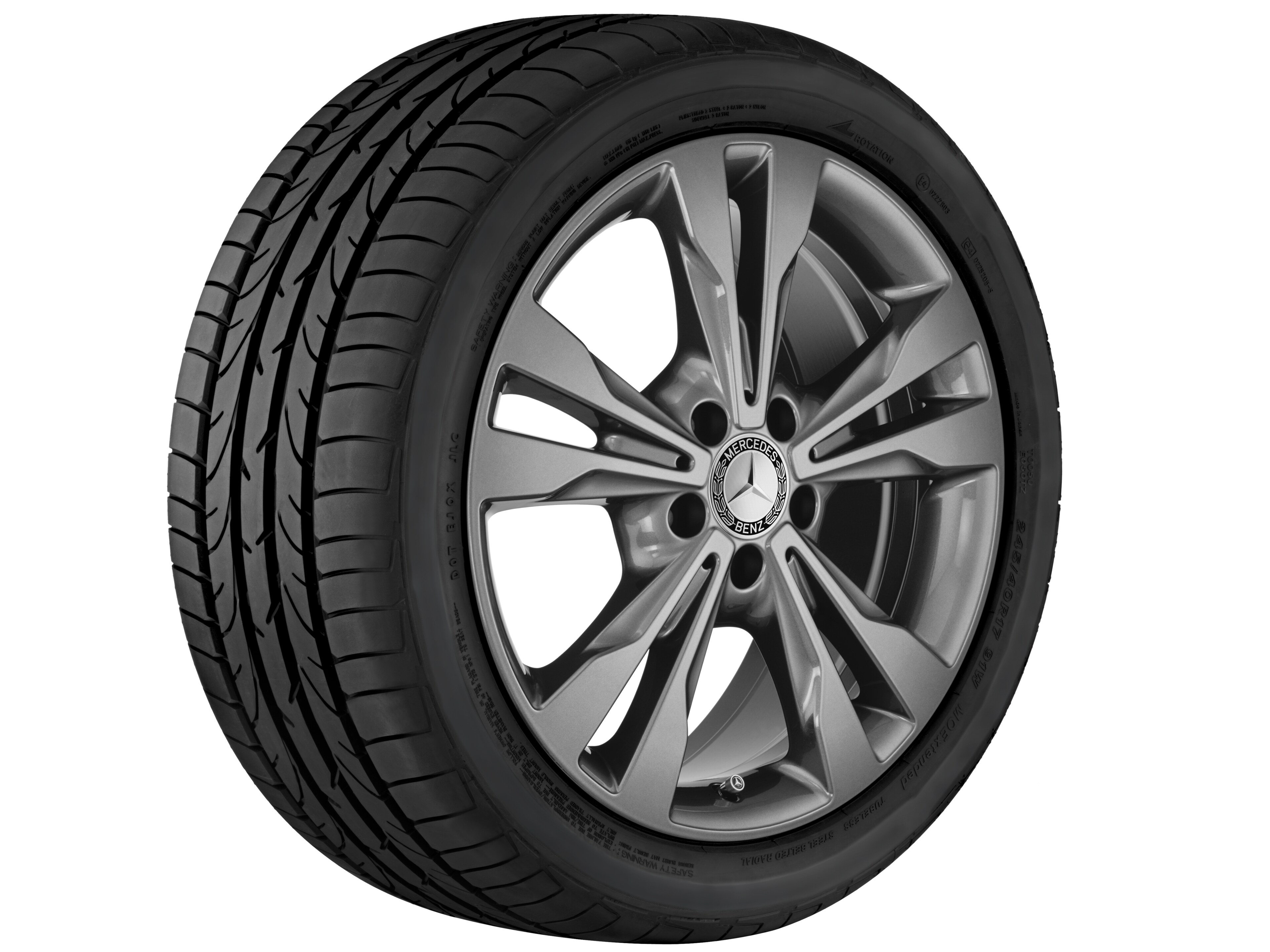 5-Doppelspeichen-Rad, 45,7 cm (18 Zoll) - 7,5 J x 18 ET 52, tremolit-metallic, lackiert