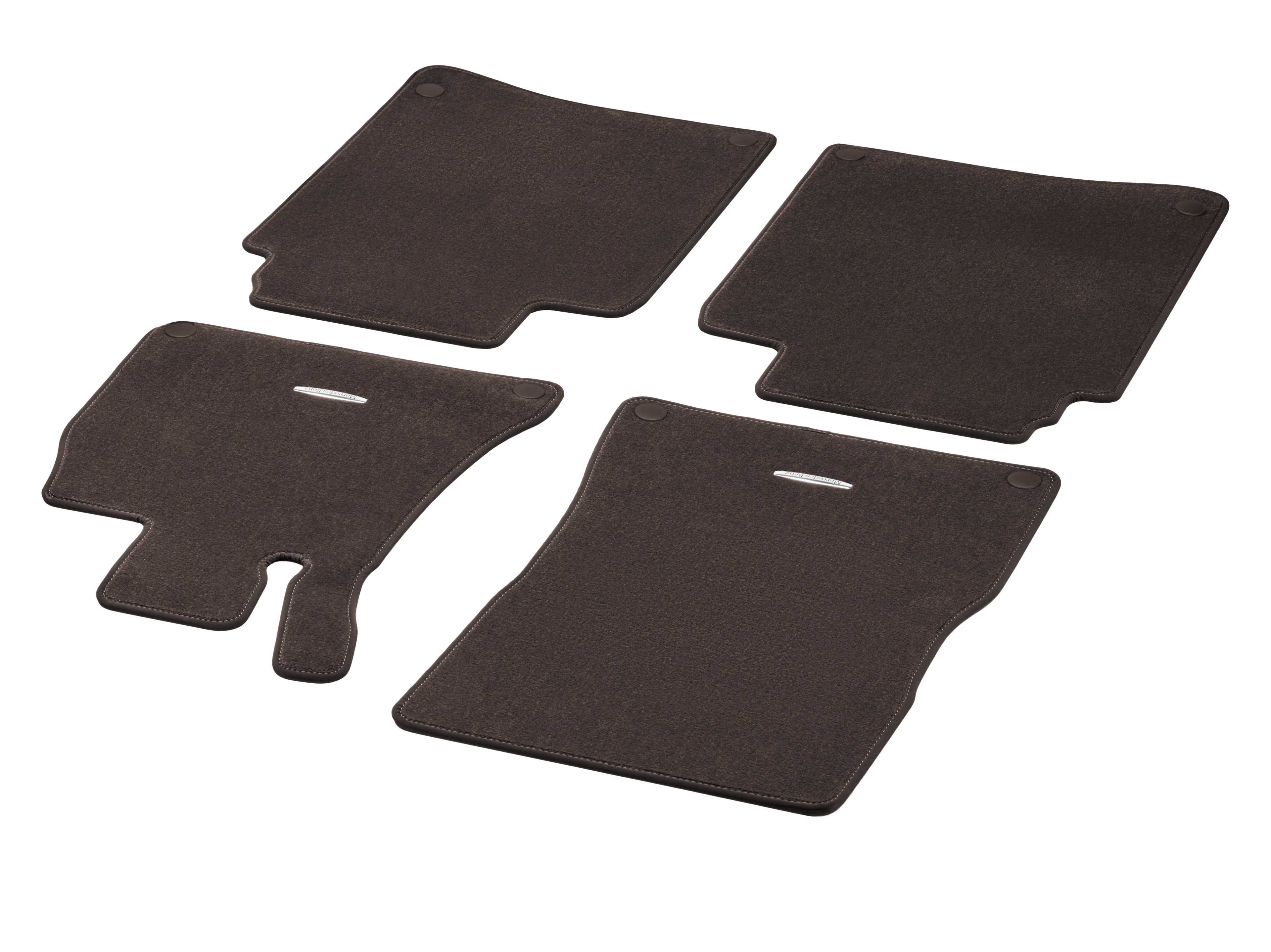 Veloursmatten, CLASSIC, Satz, 4-teilig - RL, espressobraun