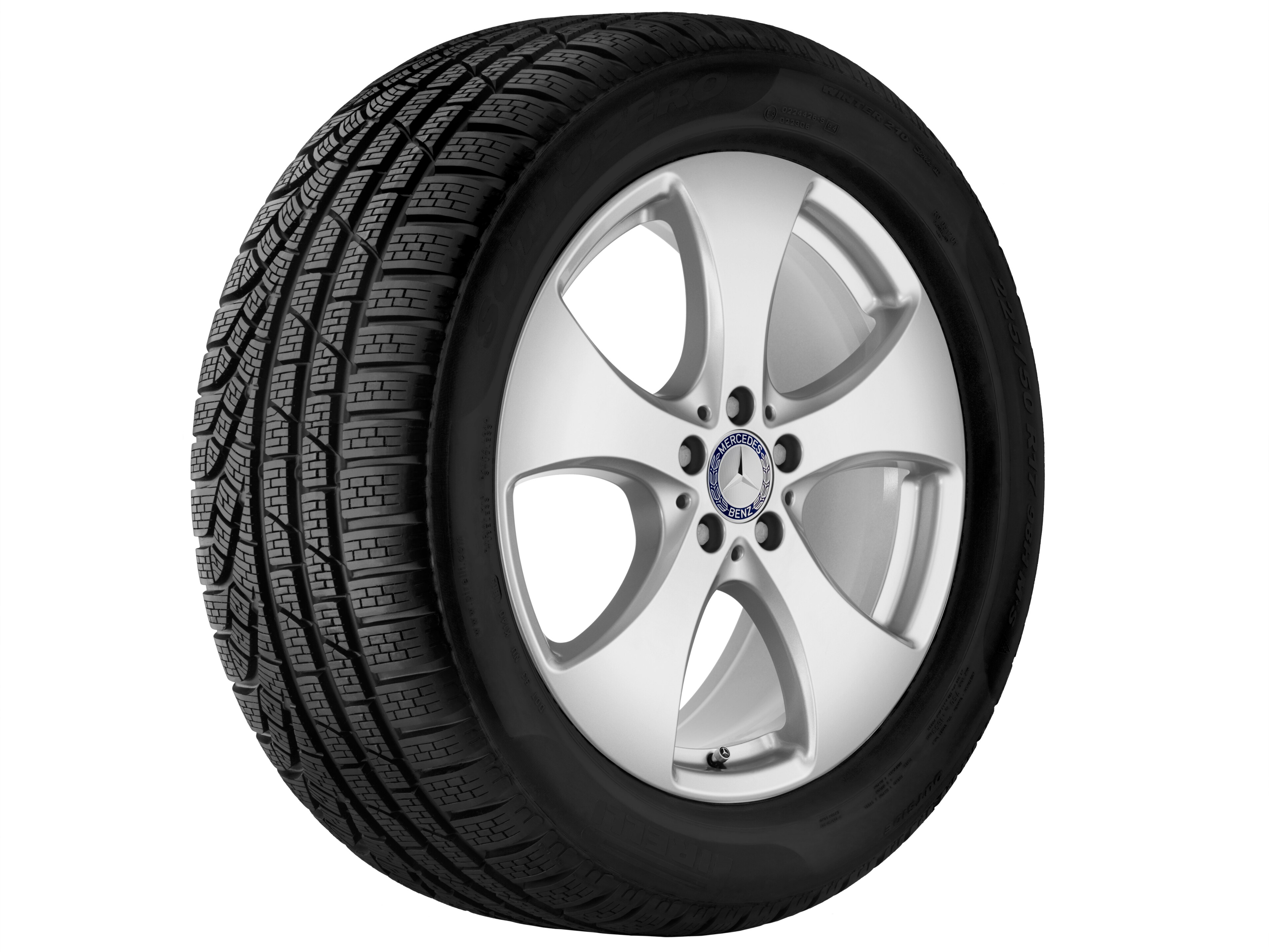 5-Speichen-Rad, 48,3 cm (19 Zoll) - 8,5 J x 19 ET 62, vanadiumsilber, lackiert