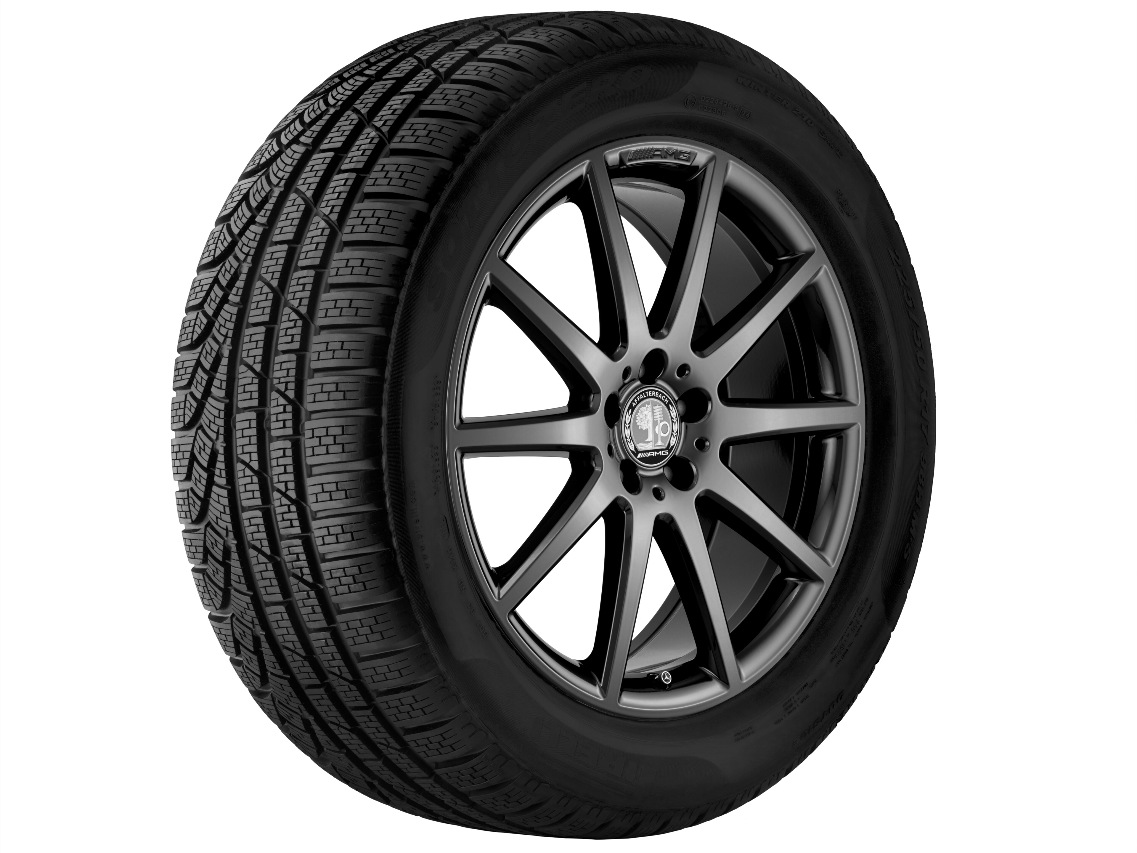 AMG 10-Speichen-Rad, 50,8 cm (20 Zoll) - 8 J x 20 ET 43,5, titanschwarz, hochglänzend