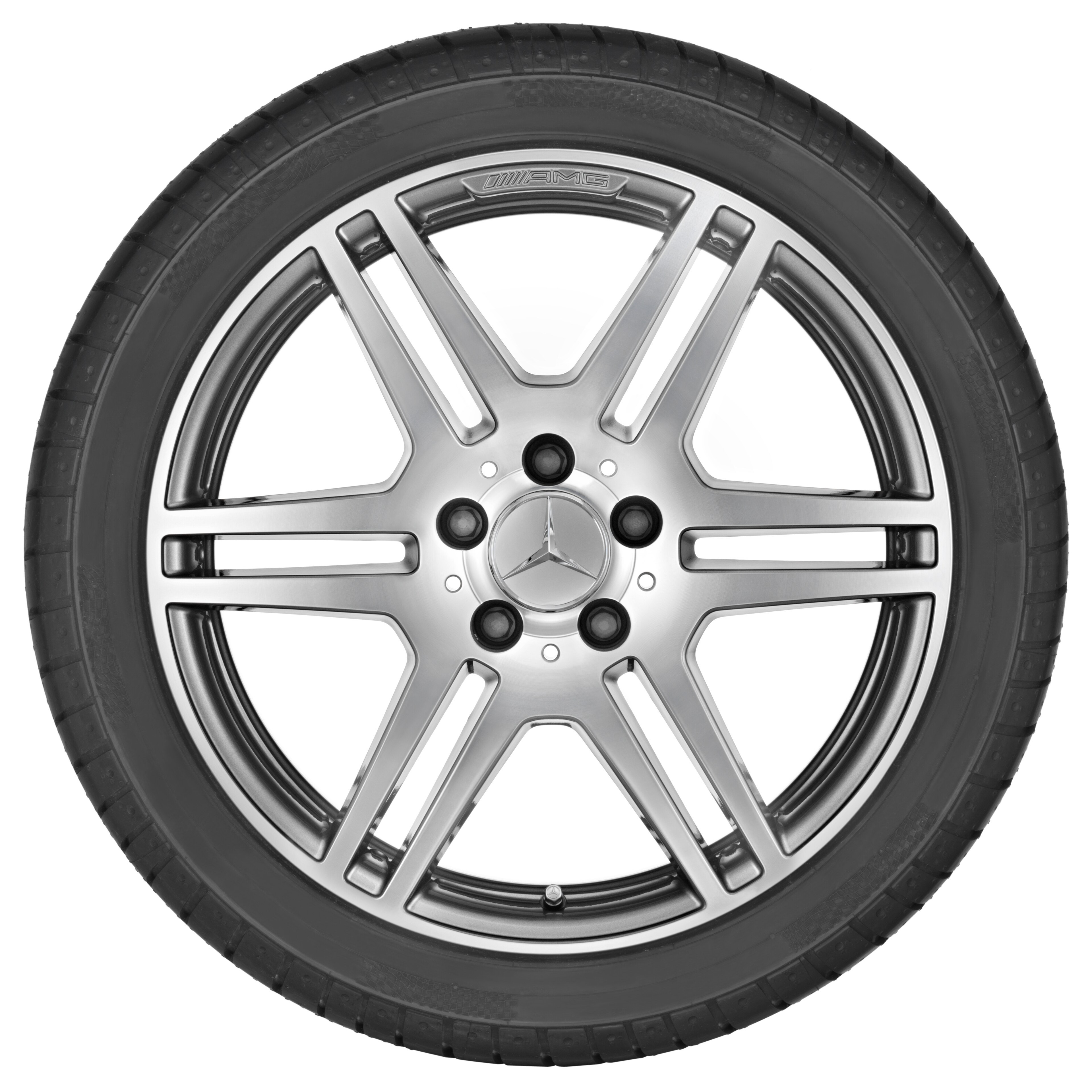 AMG 6-Doppelspeichen-Rad, 45,7 cm (18 Zoll) - 8 J x 18 ET 45, titangrau, glanzgedreht