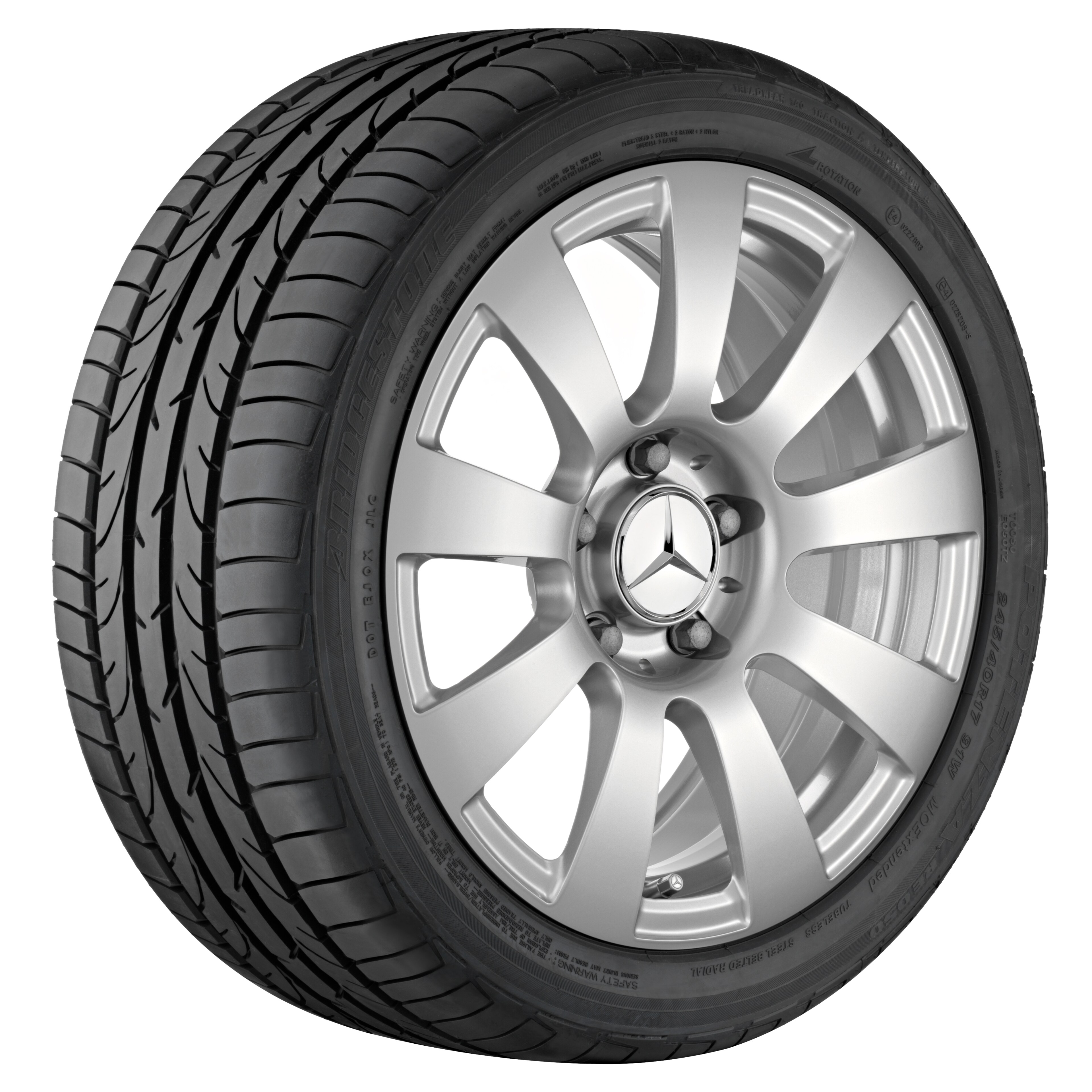 9-Speichen-Rad, 40,6 cm (16 Zoll) - 7 J x 16 ET 38, titansilber